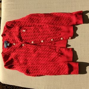 Red Ralph Lauren size 6 cardigan